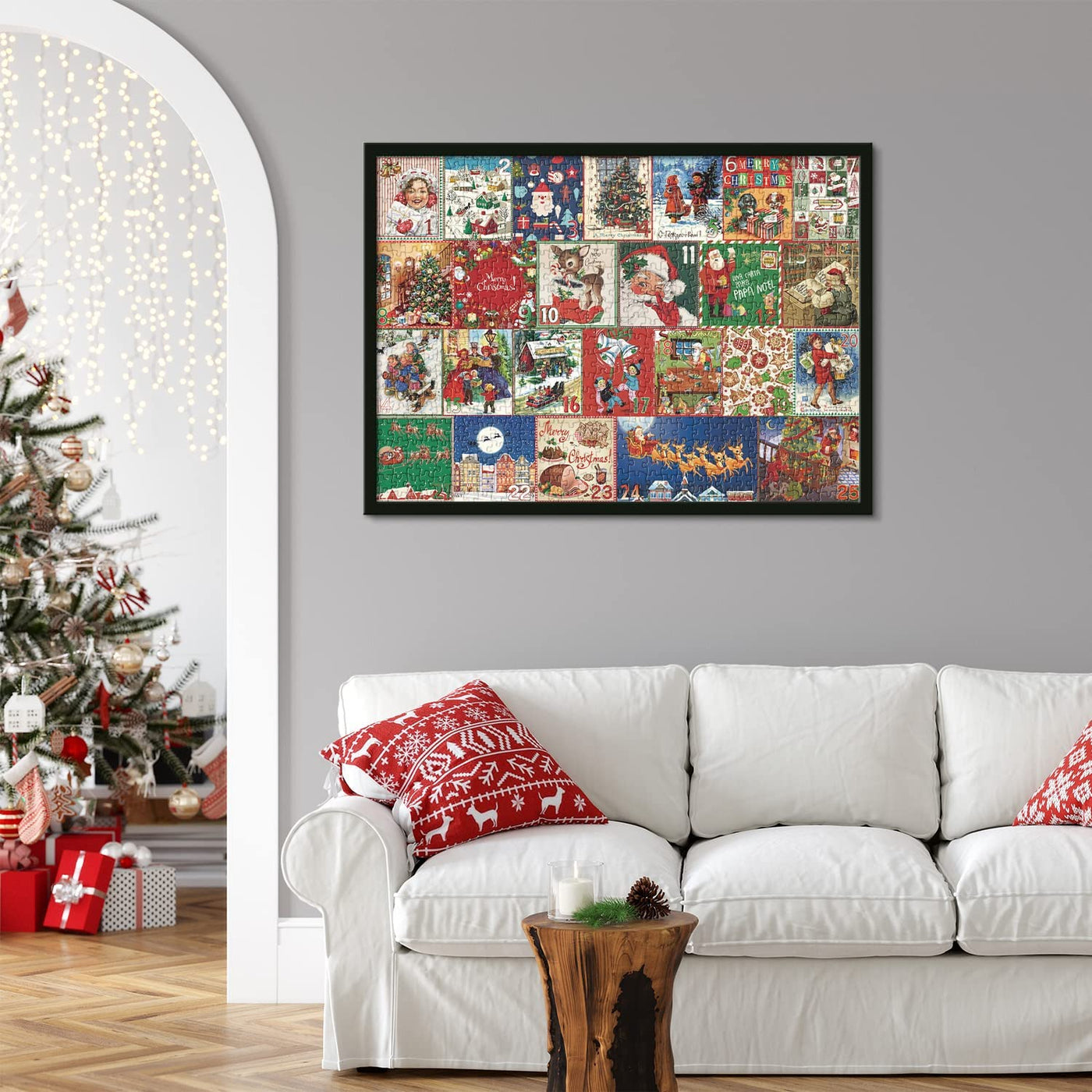 Christmas Advent Calendar Jigsaw Puzzle 1000pcs awishday