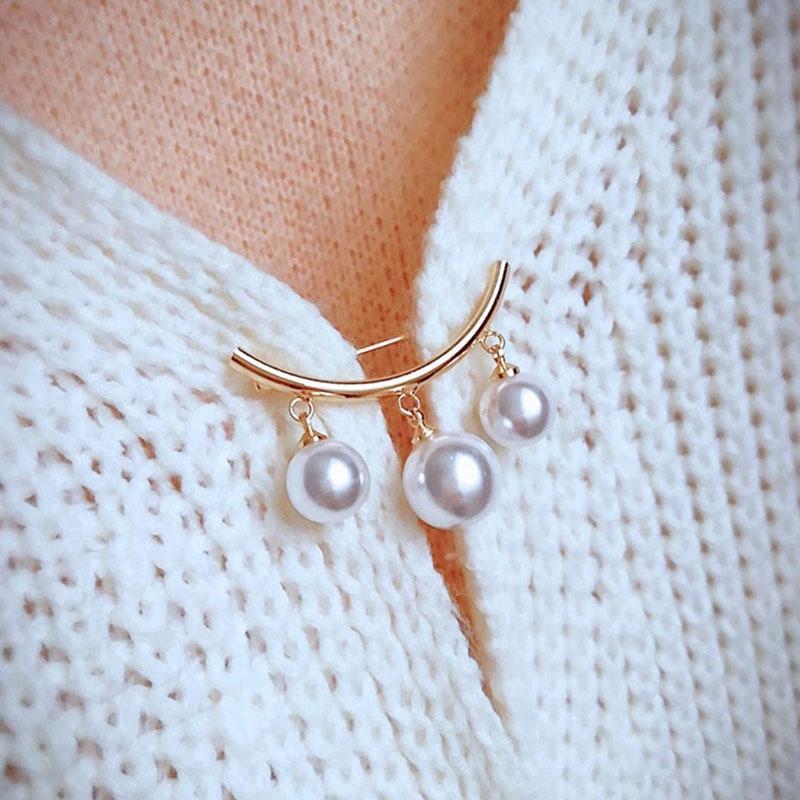 Nail-free Pearl Scarf Ring Waist Buckle