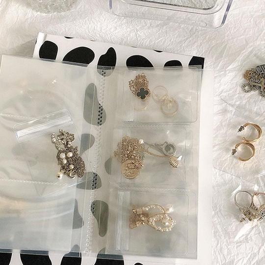 Transparent Jewellery Storage Book Set