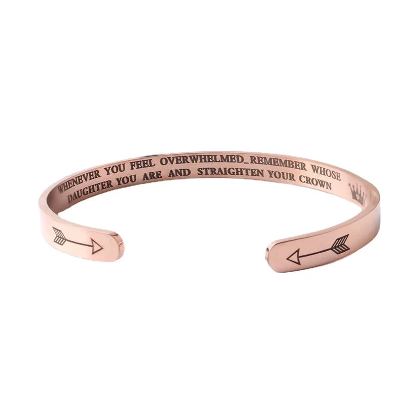 For Daughter/Granddaughter/Son - Whenever You Feel Overwhelmed...Crown Bracelet